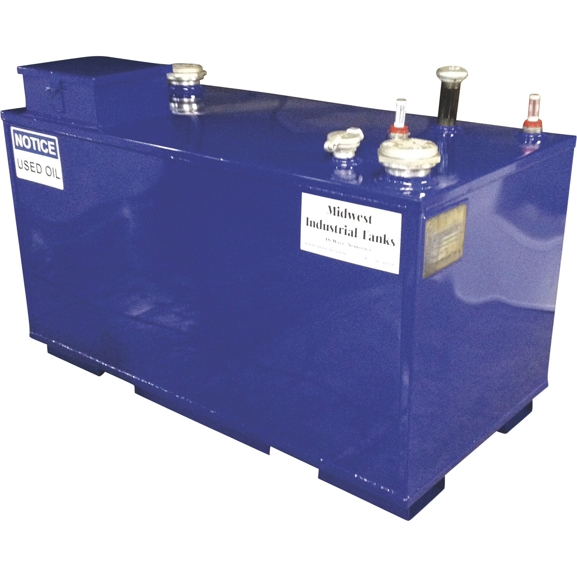 Midwest Industrial Tanks Waste Oil Tank, 500-Gallon, Model# RTD-W-CC-500-10-12